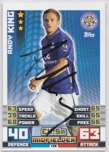 Topps Match Attax 2014/2015 2014/15 - #136 Andy King Leicester City Signed Card - Picture 1 of 1