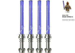 4 X OFFICIAL LEGO - STAR WARS LIGHTSABERS - METALLIC / TRANS PURPLE - FAST - NEW - Picture 1 of 1