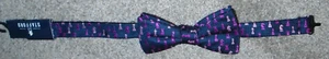Stafford Bow Tie - Chess Pieces on Navy Blue- Club/Tournament/Team Winning Chess - Picture 1 of 7