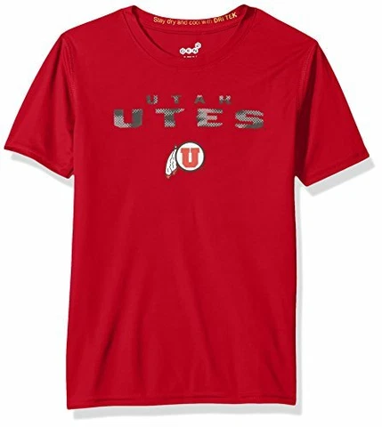 NCAA by Outerstuff NCAA Utah Utes Youth Boys "Nebula" Dri-Tek Short Sleeve Te Cover