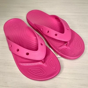 Crocs Classic Flip Flop Sandals Women’s 7 Pink - Picture 1 of 6