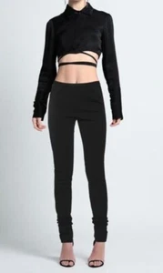 Leggings neri elasticizzati RICK OWENS MOODY F/W 14 taglia 38 piccoli incontaminati - Foto 1 di 11