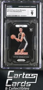 Victor Wembanyama 2023 Panini Prizm Monopoly #81 San Antonio Spurs Rookie CGC 9 - Picture 1 of 2