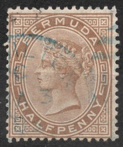 SG19 Sn:#16 1880 1/2 d BERMUDA Queen Victoria Definitives, gebraucht - Bild 1 von 2