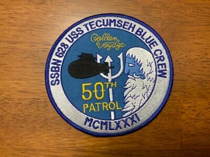 USN Navy Ballistic Missile Submarine Patch USS Tecumseh SSBN 628 #3 - Bild 1 von 3