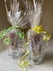 Costa Coffee 2 Latte Hot Chocolate Glasses SMALL gift wrapped with biscuits new