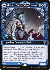 MTG Alrund, God of the Cosmos Hakka Whispering Raven Showcase - Kaldheim #302 - Picture 1 of 2