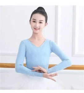 Dance Knit Shrug Sweater DUX Small Child Blue Ballet Coverup Wamrup Long Sleeve - Picture 1 of 2