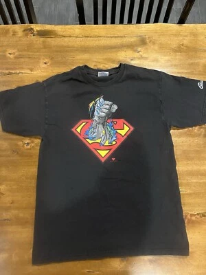 Vintage Superman Doomsday Fist Graphitti T-shirt  - Image 1 of 4