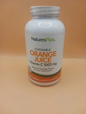 NaturesPlus Jugo de Naranja Vitamina C 1000 mg Comprimidos Masticables, 60 Porciones 11/2026 Foto 1 de 4