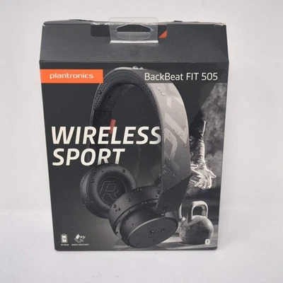 Plantronics BackBeat FIT 505 Wireless Over-Ear Bluetooth Headphones Black - Image 1 of 3