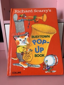 Vintage 1979 Richard Scarry’s Busy town Pop-Up Book. Not Perfect - Picture 1 of 13