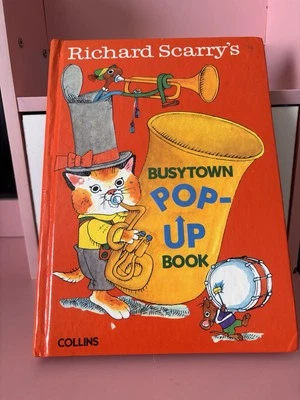 Vintage 1979 Richard Scarry’s Busy town Pop-Up Book. Not Perfect - Image 1 of 4