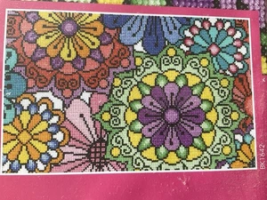 DMC Cross Stitch Kit Statement Flowers - Picture 1 of 3