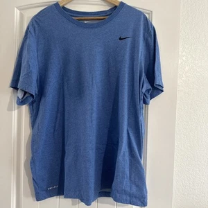 Nike Tee Dri-Fit Men's XL Swoosh Just Do It T-Shirt blue - Picture 1 of 3