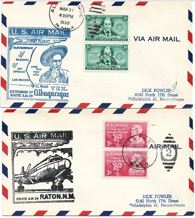 1950 2 FFD CAM 29 Albuquerque, Tex and Raton, NM - Image 1 of 1