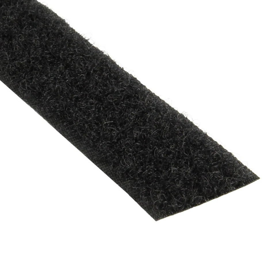 Klettband selbstklebend 16 mm x 25 m Flauschband schwarz - Bild 1 von 1