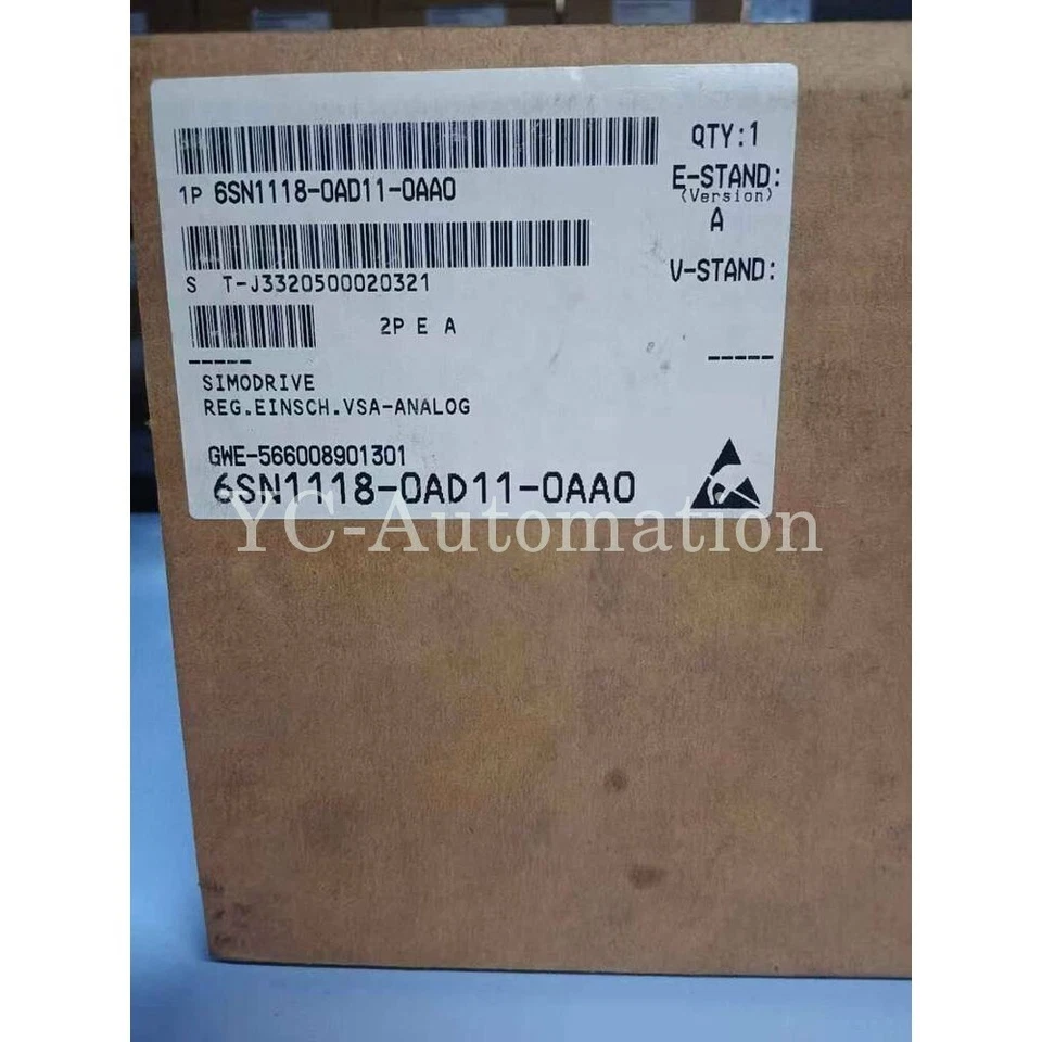 6SN1 118-0AD11-0AA0 NEW 6SN1118-0AD11-0AA0 SIMODRIVE 611-A Control Unit - Image 1 of 1