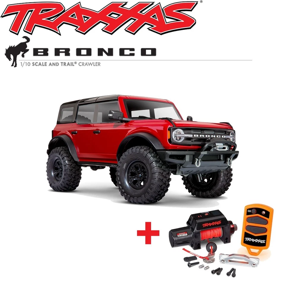Traxxas 92076-4 TRX-4 2021 Ford Bronco RTR 1/10 4WD Crawler - Inc Winch Red - Image 1 of 1