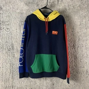 Polo Ralph Lauren Polo Hi Tech Hoodie XL Mulicolor Sweatshirt Pullover Men’s - Picture 1 of 14