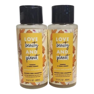 Champú Love Beauty & Planet 2 quilates 13,5 OZ esencia de cúrcuma y tonka sin sulfato - Imagen 1 de 1