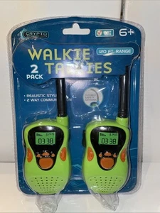 New Never Opened Cryto Sphere 2 Way Lime Green Walkie Talkies - Zdjęcie 1 z 2