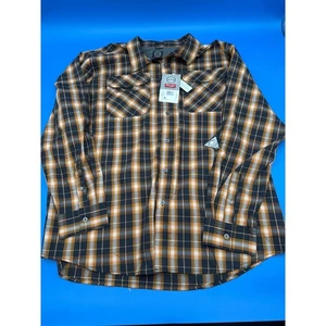 Wrangler ATG All Terrain Gear Plaid Convertible Sleeve Shirt Mens XXL - Picture 1 of 6