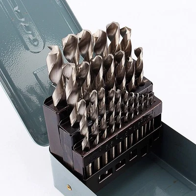 Hohe Qualität 25Pcs Twist HSS Metall Bohrer Set Bohren Bit Werkzeug 1 ‑ 13mm Neu - Bild 1 von 4
