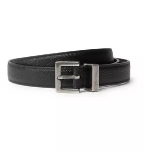 NEU FW17 SAINT LAURENT 2 CM SCHWARZ KIESELMASERUNG LEDERGÜRTEL GRÖSSE 100 - Bild 1 von 4