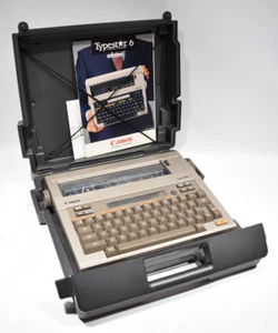 Pristine! 1980s Vintage Canon Typewriter Typestar 6 (S-60) Thermal/Ink w/case - Bild 1 von 17