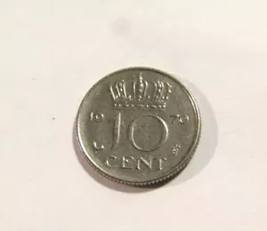 Netherlands 1970 10 Cents Au Coin - Picture 1 of 5