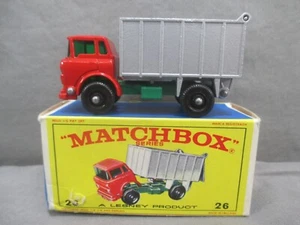 Matchbox #26 G.M.C. Camión volquete completo con caja diecast vintage Lesney años 60 - Imagen 1 de 13