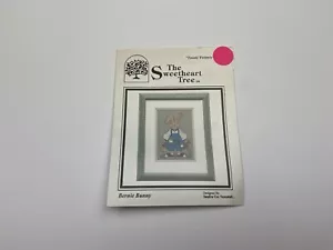 Sweetheart Tree Teenie Tweenie Bernie Bunny Cross Stitch Pattern With Charm 1M - Picture 1 of 4