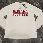 NWT! Indiana Hoosiers Field Hockey Team Shirt Adidas Climalite White Sz S L/S