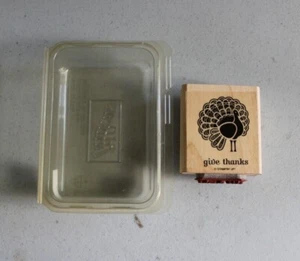 Stampin! Up! Give Thanks Stamp Set of 1 Turkey Thanksgiving - Picture 1 of 3