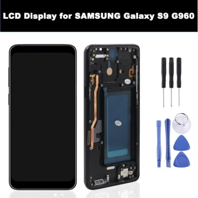 LCD Display Screen Digitizer Assembly for SAMSUNG Galaxy S9 G960 with Frame ADE - Bild 1 von 4
