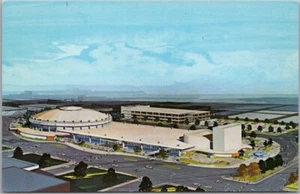 Postal de FORT WORTH, Texas "Centro de Convenciones del Condado de Tarrant" vista del artista - Imagen 1 de 2