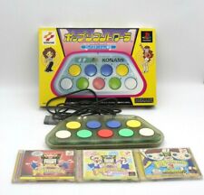 Pop'n Controller Sony Playstation PS1 PS2 + Pop'n music 1 2 3 Japan Import