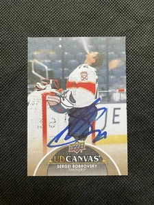 Sergei Bobrovsky signed 21-22 Upper Deck Series 2 UD Canvas #C154 - Picture 1 of 2
