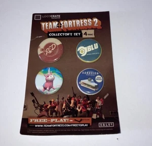 Team Fortress 2 vierpolig Knopf Sammlerset Beutekiste exklusiv neu - Bild 1 von 2