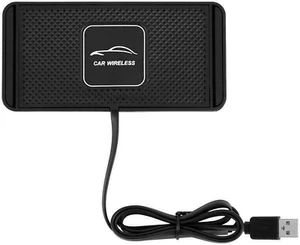Car Wireless Charger Pad, Non-Slip Car Phone Charger, QI Wireless Fast Charging - Picture 1 of 7