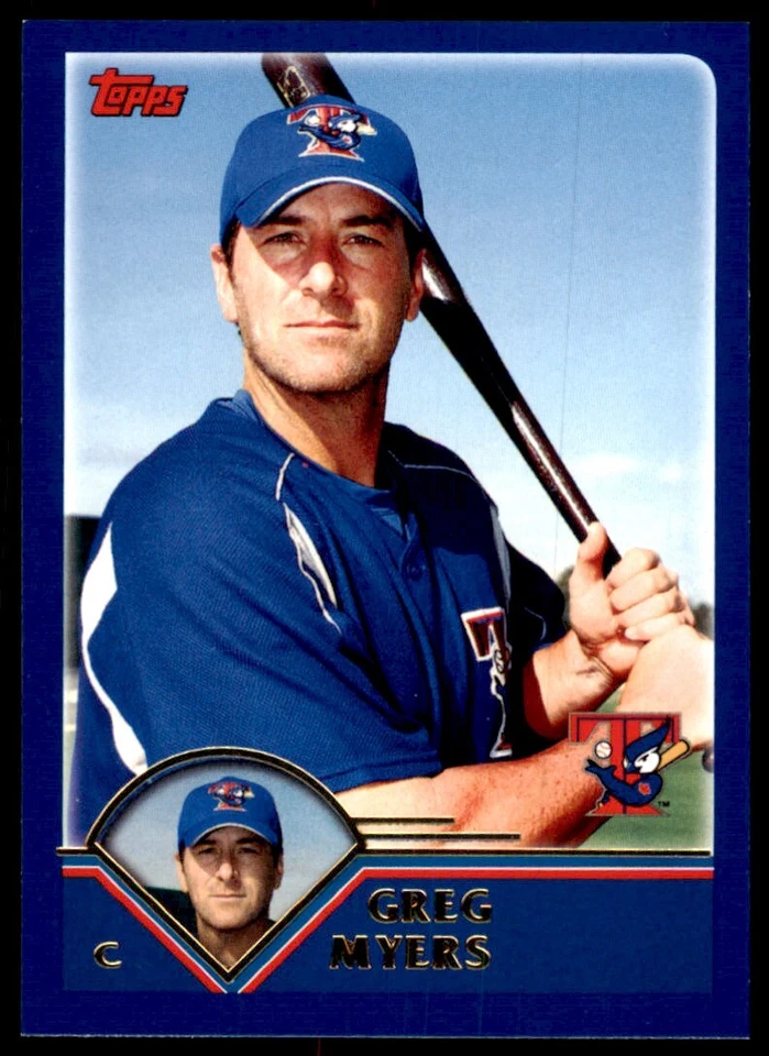 2003 TOPPS TRADED & ROOKIES GREG MYERS TORONTO BLUE JAYS #T5 - Image 1 of 2