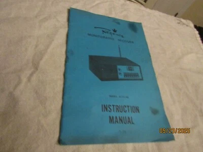 Vintage Regency Monitor Radio Scanner Receiver Instruction Manual ACT-E 8H 1973 - Image 1 of 4
