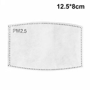Reusable Washable Cotton Cloth Face Mask with Valve / Pocket + 2 PM2.5 Filters - Picture 1 of 13