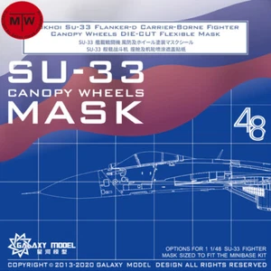 Galaxy C48013 1/48 Scale Canopy Wheels Flexible Mask for Minibase SU-33 Model - Picture 1 of 3