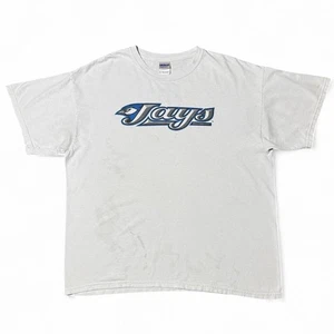 Vintage Y2K Toronto Blue Jays Spellout Graphic Logo MLB Baseball T-shirt XL  - Bild 1 von 8