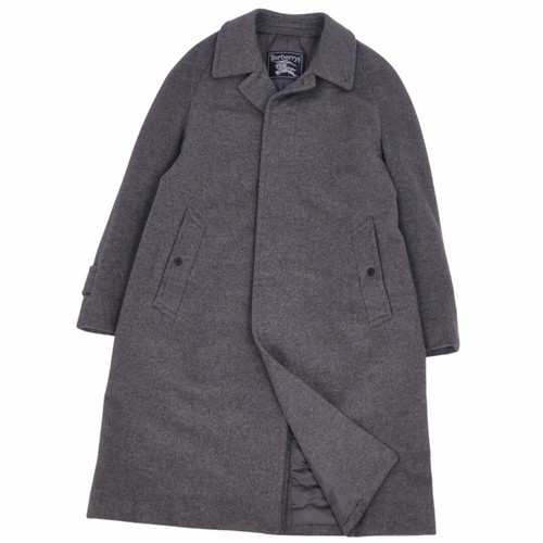 Cappotto Burberry Vintage Burberrys Acciaio Inox Balmacan Cashmere Usato0