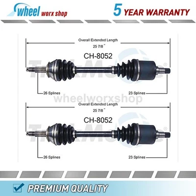 Front CV Axle Shaft for Chrysler E Class 2.2L 1984, for Dodge Shadow 2.2L 1987 - Image 1 of 2