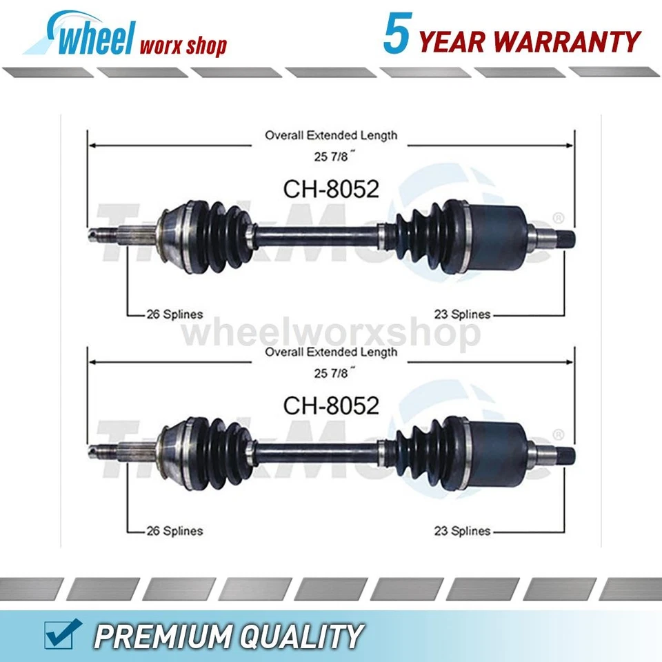 Front CV Axle Shaft for Chrysler E Class 2.2L 1984, for Dodge Shadow 2.2L 1987 - Image 1 of 2