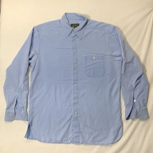 Ermenegildo Zegna Hemd Größe Large Blau Langarm Herren Knopfleiste Viskose - Bild 1 von 11